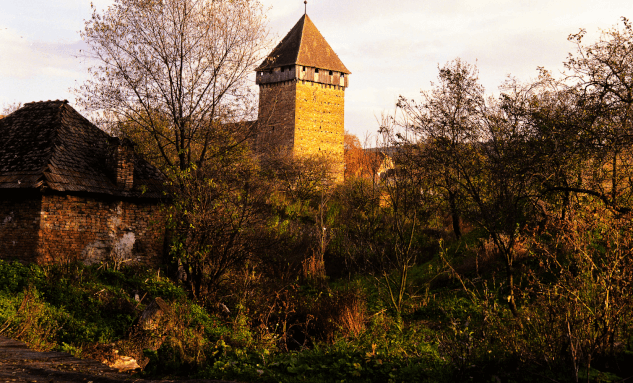 Fortified church in Barcut in Barcut