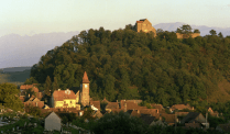 Church castle in Cisnădioara in Cisnădioara