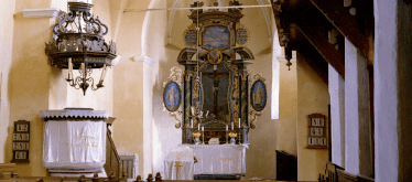 Fortified church in Nou near Sibiu in Nou