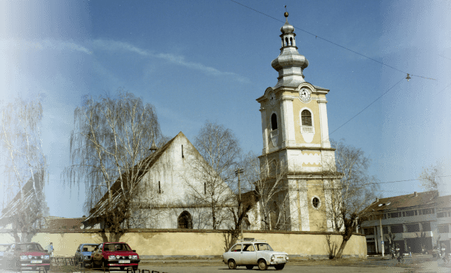 Medieval church Rupea in Rupea