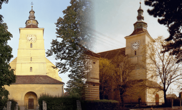 Fortified Church Hălchiu in Hălchiu