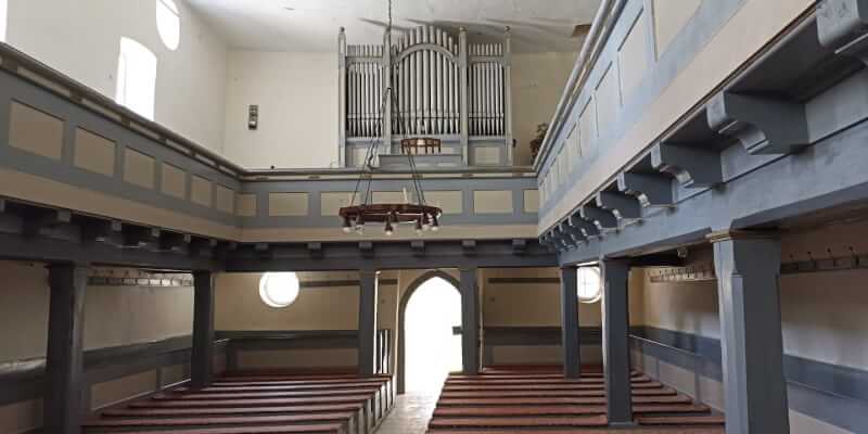 The organ in the churchcastle in Nou Sasesc.