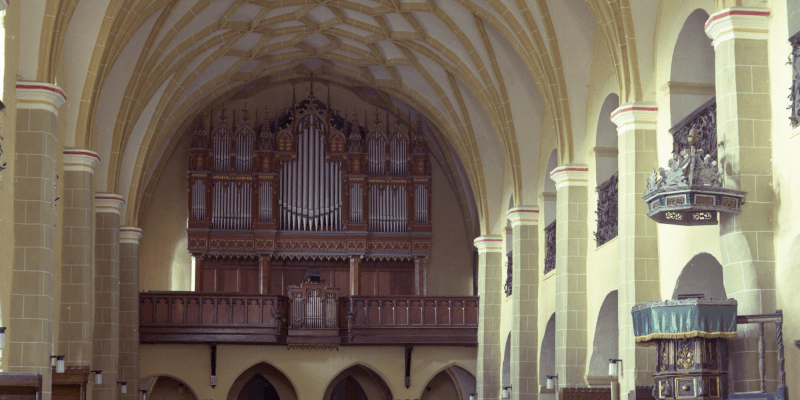 Organ of the evangelical church in Cincu, Transylvania