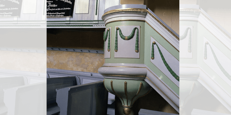 The Pulpit in the church castle in Alma vii