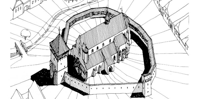 Illustration der Kirche in Reichesdorf