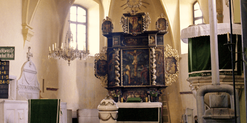 Der Altar in Grossalisch, Siebenbürgen