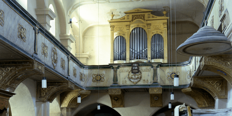 Organ in the church of Vurp?r Transylvania
