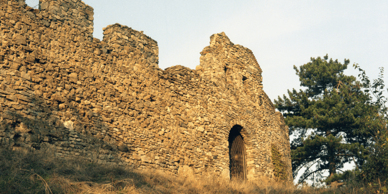 Imagine a zidului inelar din Cisn?dioara, Transilvania