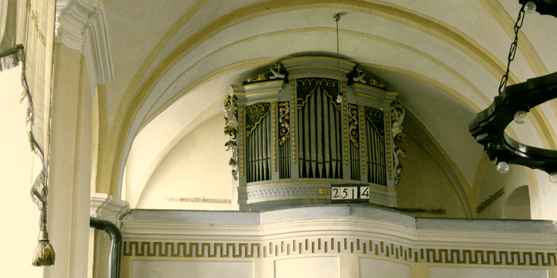 The organ in Veseud, Transylvania