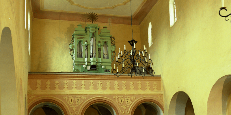 Organ from the fortified church in Merghindeal, Transylvania