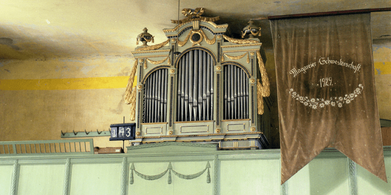 The Organ in the fortified church in Pelisor, Transylvania