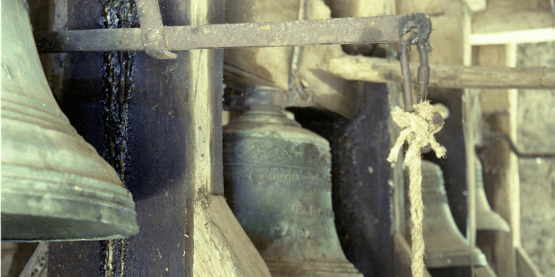 Bells in the fortified church in ?oar?, Transylvania