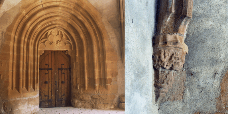 Das Portal in der Kirchenburg in ?oar?, Scharosch, Siebenbürgen