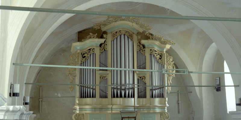 Organ in the fortified church in ?oar?, Transylvania