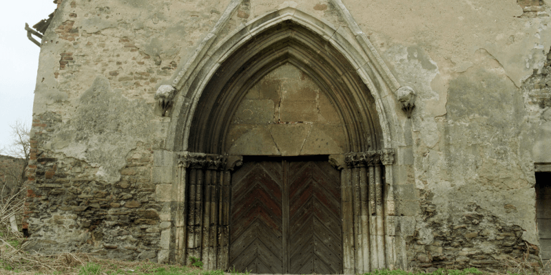 Poltarul din biserica fortificat? de la Pretai, lâng? Media?, în Transilvania