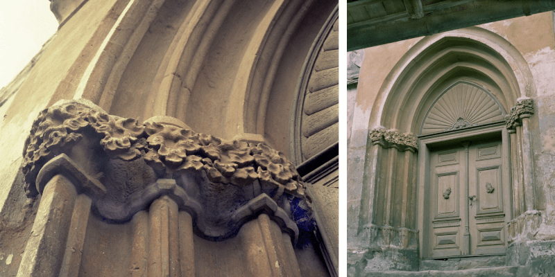 Das Portal in der Kirchenburg von Buzd/Bußd in Siebenbuergen