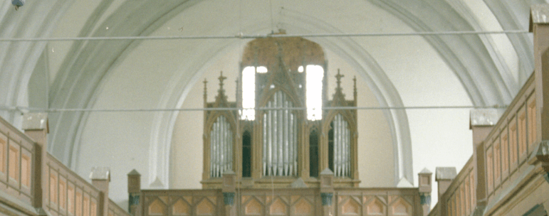 Die Orgel in der Kirchenburg in Zendersch / Senereus in Siebenbuergen