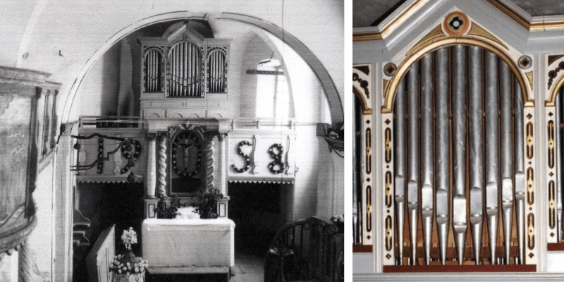 The organ in Filitelnic