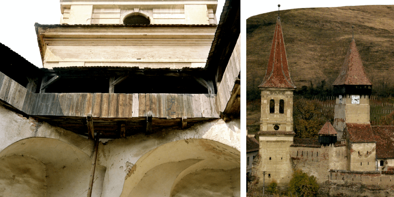 Curtea fântânii bisericii fortificate din Seica Mica din Transilvania