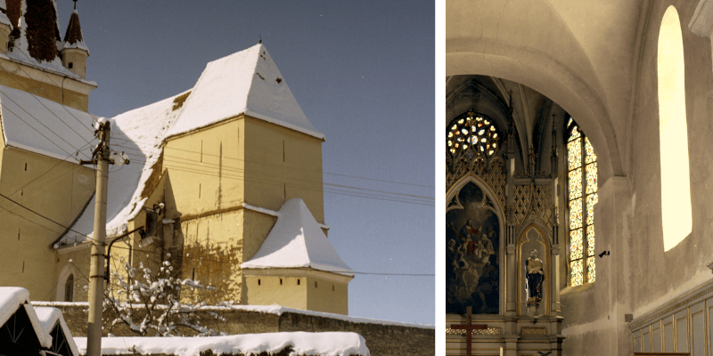 The chancel of the fortified church in Cisnadie/ Heltau in Transylvania