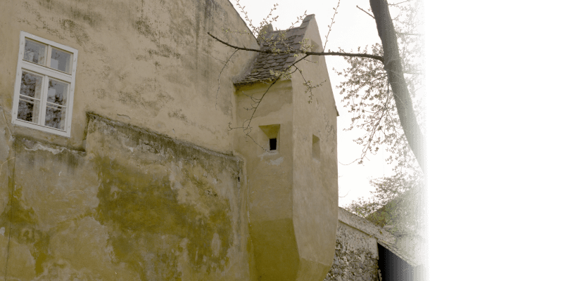 The pulpit for pandemic times in the vicarage in Cristian/Grossau in Transylvania