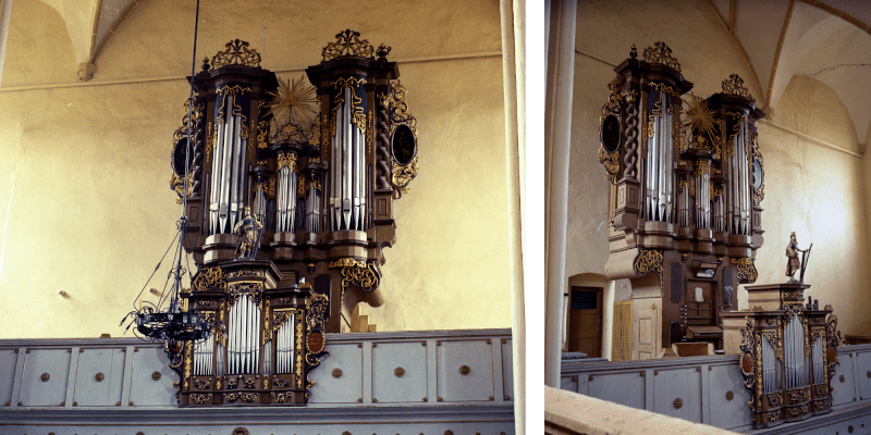 Die Orgel der Kirchenburg in Cristian/Grossau in Siebenbuergen