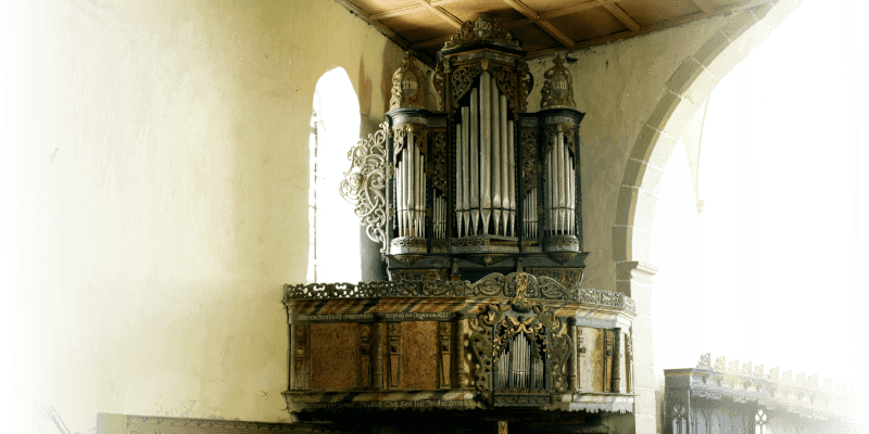 The organ from Daruseni / Draas in the church in Reps / Rupea in Transylvania
