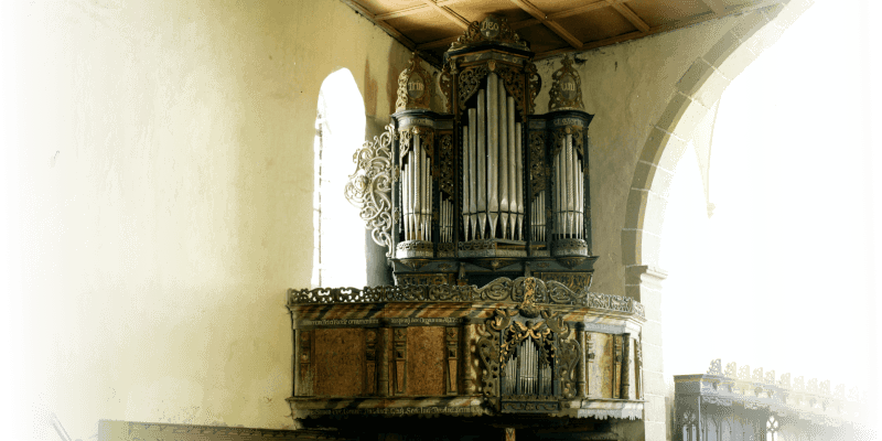 Die Orgel aus Draas in der Kirche in Rupea / Reps in Siebenbeueregn