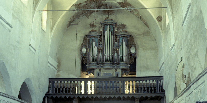 The Organ of the evangelical church of Teaca in Transylvania