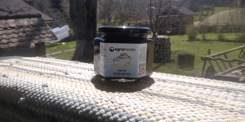 Agramonia Conserved Food Black Elderflower jam 