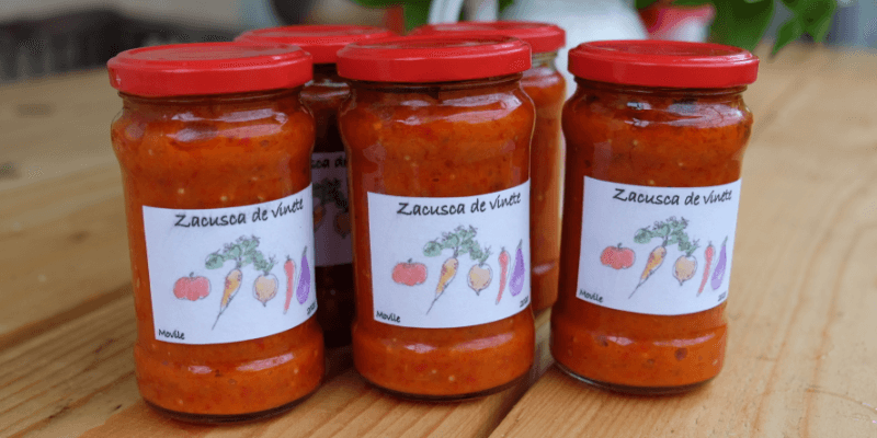 Eggplant zacusca in Hundertbücheln