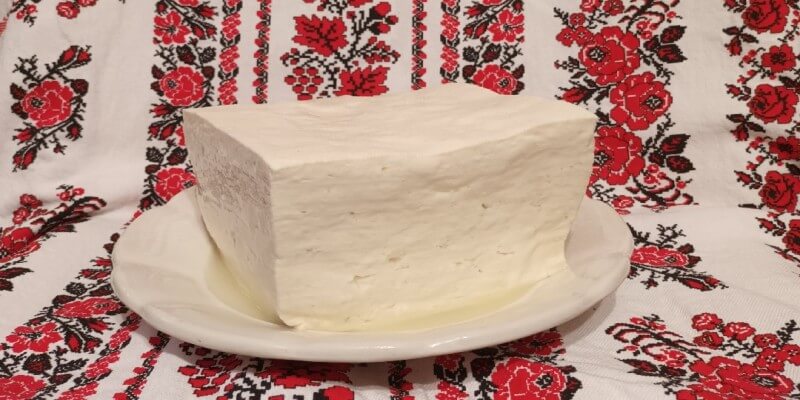 Traditional sheep cheese in Seliștat