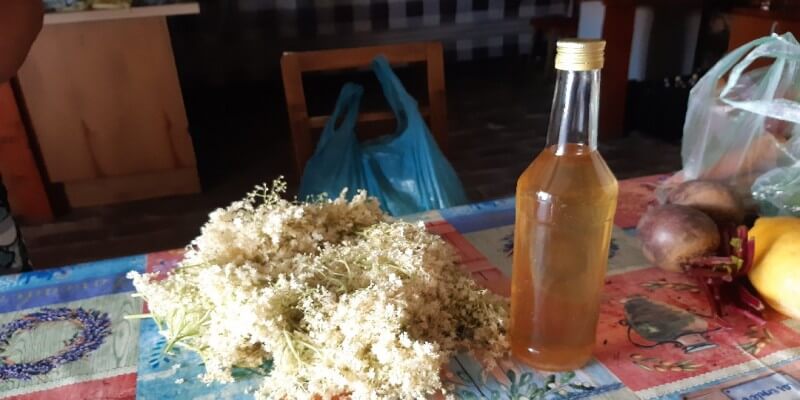 Elderflower syrup in Lovnic